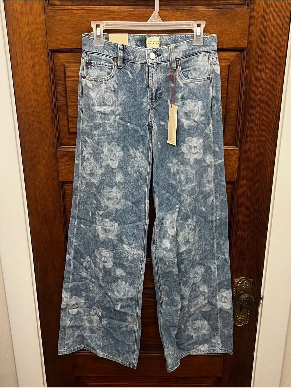 Alice + Olivia Floral Jeans